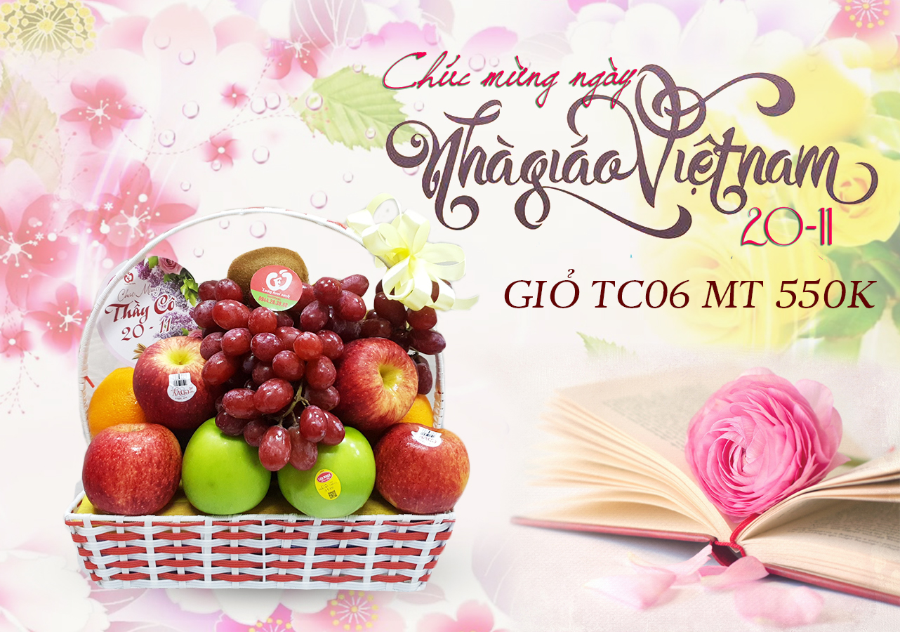 Giỏ quà Tri ân Thầy cô TC06